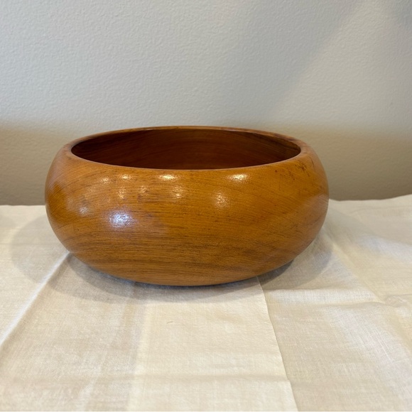 Mid Century Winsome Fine TeakWood Serving & Salad Bowls PLUS Servers 7 Pc Set - Picture 6 of 9